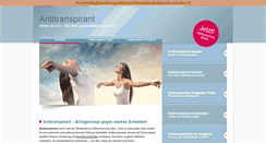 Desktop Screenshot of antitranspirant.de